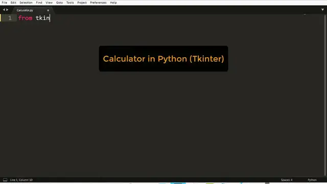 'Video thumbnail for Calculator Program in Python _ GUI with Tkinter'