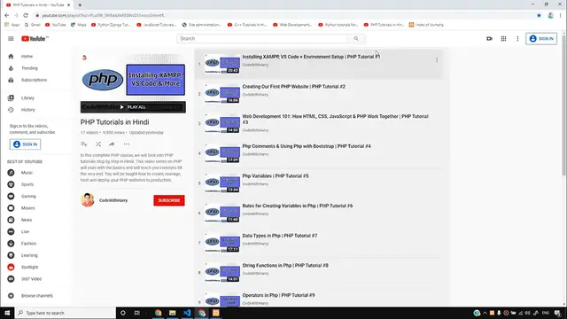 'Video thumbnail for Associative Arrays in Php _ PHP Tutorial #18'