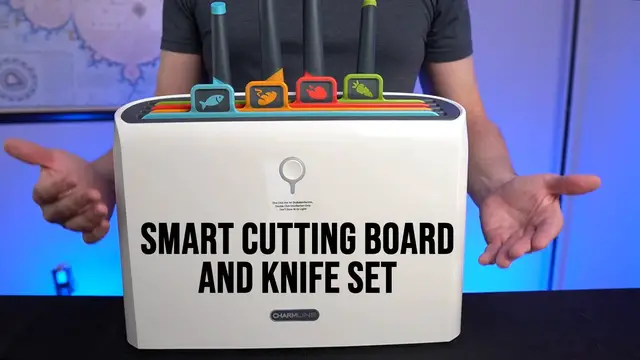 'Video thumbnail for Testing a $180 Smart Cutting Board & Knife Set'