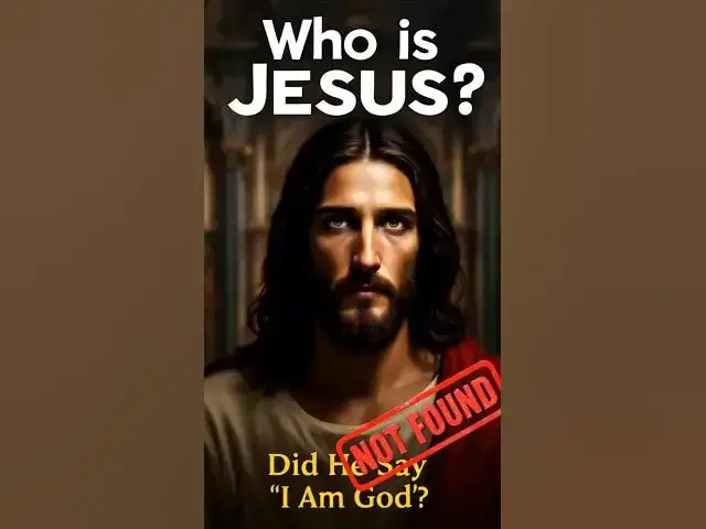 'Video thumbnail for Did Jesus Ever Say, 'I am God'? #trinity #jesus #shorts'