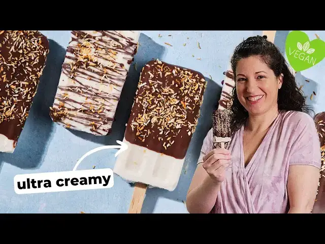 'Video thumbnail for Creamy Coconut Popsicles (Dairy-Free, Vegan) #summerrecipes #plantbased #easyrecipe'