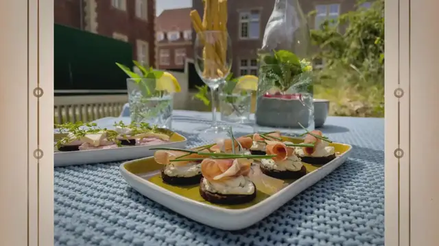 'Video thumbnail for Pumpernickel Rezept - leckere Tapas mit Frischkäse'