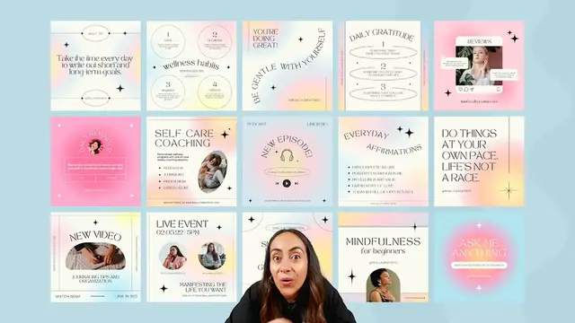 'Video thumbnail for 10 Irresistible FREE Sets of Canva TEMPLATES for INSTAGRAM 🌟'