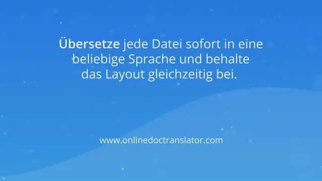 'Video thumbnail for Doc Translator: Wie verwende ich den Dokumentenübersetzer?'