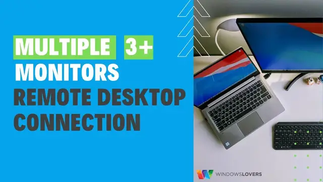 'Video thumbnail for How To Use Dual Monitors In Remote Desktop Session In Windows 10 | 3+ Monitors Setup'