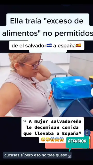 'Video thumbnail for Salvadoreña se llevó a España una maleta llena de pupusas y comida que le fue decomisada'