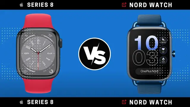 'Video thumbnail for Apple Watch Series 8 vs OnePlus Nord Watch'