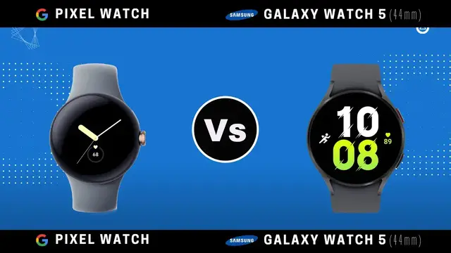 'Video thumbnail for Samsung Galaxy Watch 5 (40mm) vs Google Pixel Watch'