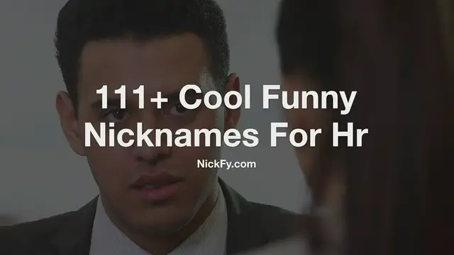 'Video thumbnail for Hr Nicknames | 111+ Cool Funny Nicknames For Hr'