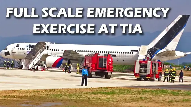 'Video thumbnail for Airport Emergency Exercise at Tribhuvan Int'l Airport | Kathmandu'