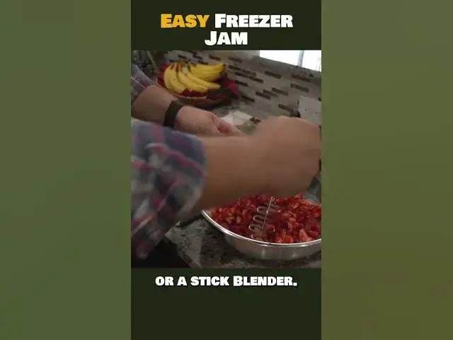 'Video thumbnail for Delicious and Easy Strawberry Freezer Jam'