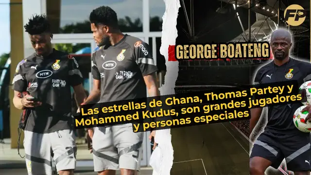 'Video thumbnail for George Boateng: Las estrellas de Ghana Thomas Partey y Mohammed Kudus son grandes jugadores y personas especiales'