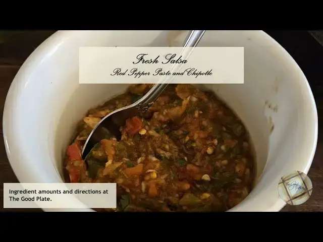'Video thumbnail for Fresh Salsa with Pepper Paste'