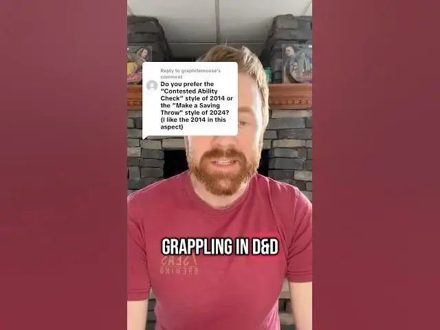 'Video thumbnail for I preferred the 2014 dnd grapple rules because players could invest in being good at grappling'