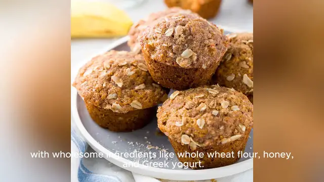 'Video thumbnail for healthy banana muffins recipe'