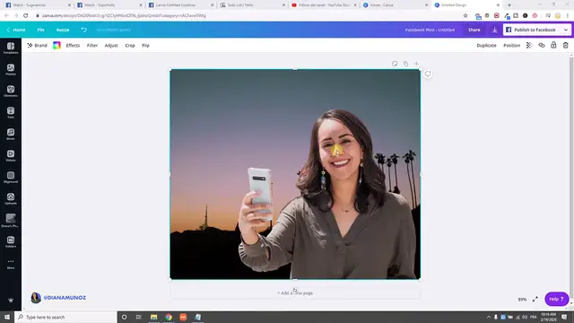 'Video thumbnail for How to add a White Silhouette to your photos _ Learn Canva with Diana'