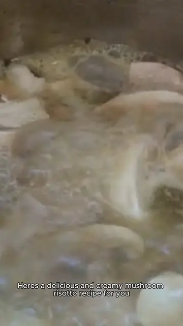 'Video thumbnail for Creamy mushroom risotto recipe'
