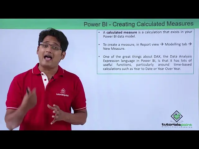 'Video thumbnail for Power BI -  Creating calculated measures'