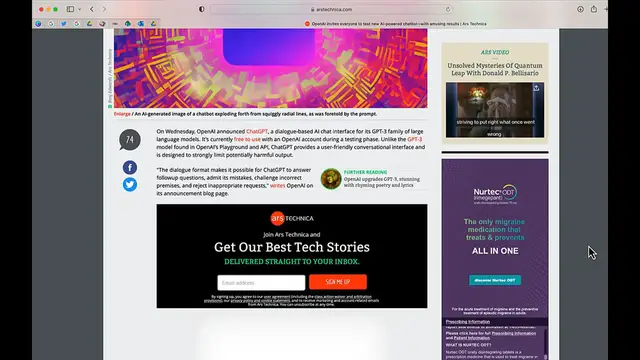 'Video thumbnail for What is ChatGPT_ How This Revolutionary AI Chatbot Can Write ANYTHING!'