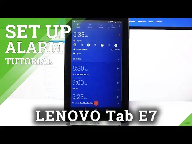 'Video thumbnail for How to Set Up Alarm Clock in Lenovo Tab E7 - Add Reminder'