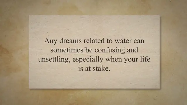 'Video thumbnail for True Meaning And Right Interpretation Of Dreams About Flood'