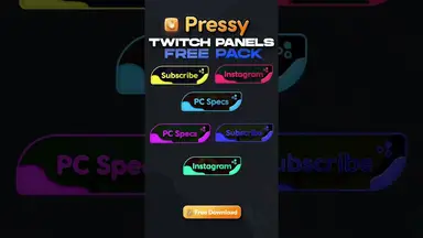 'Video thumbnail for Free Twitch Panels Pack ⭐️ #shorts #youtubeshorts'