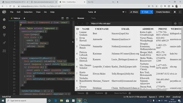 'Video thumbnail for React.js JSONPlaceholder API Example to Render Data inside Table Full Example Tutorial For Beginners'