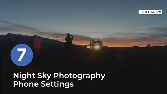 'Video thumbnail for Night sky photography mobile phone settings'