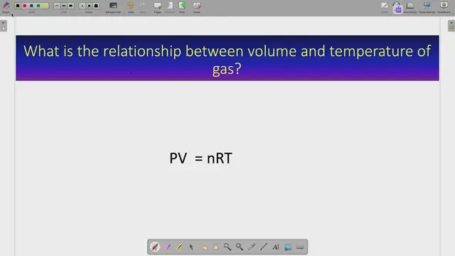 'Video thumbnail for What's the relationship between volume and temperature of gas?'
