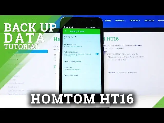 'Video thumbnail for How to Perform Google Backup in HOMTOM HT16  - Copy Files'