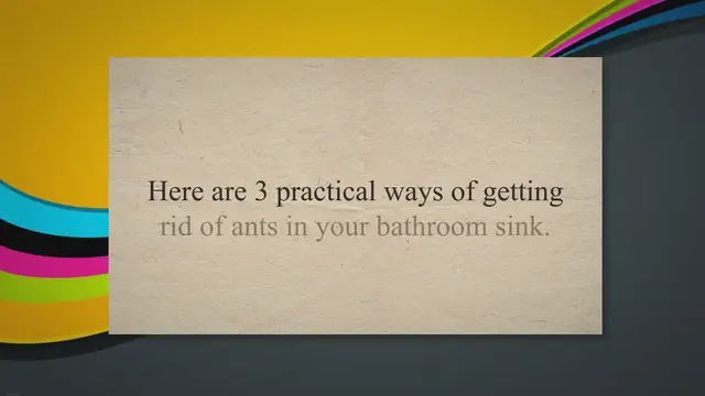 'Video thumbnail for How To Get Rid Of Ants In Your Bathroom Sink'