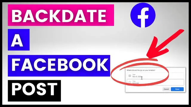 'Video thumbnail for How To Backdate A Facebook Post? [in 2023]'