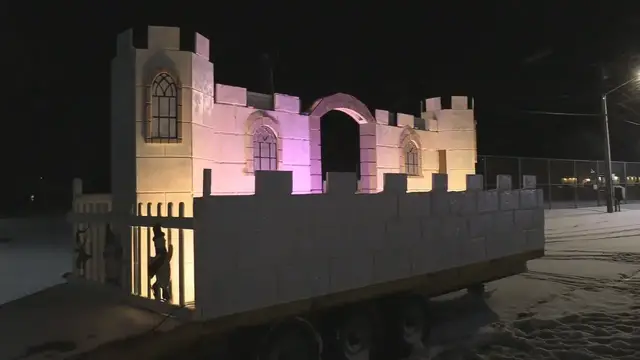 'Video thumbnail for Mayville Winter Fest Kicks Off with Stand-in Castle Lighting'