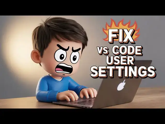 'Video thumbnail for How to Fix & Reset Unable to Write into User Settings in Visual Studio Code Tutorial'