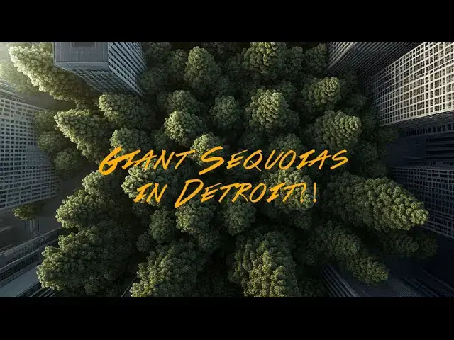 'Video thumbnail for Giant Sequoia trees being planted in Detroit Michigan'