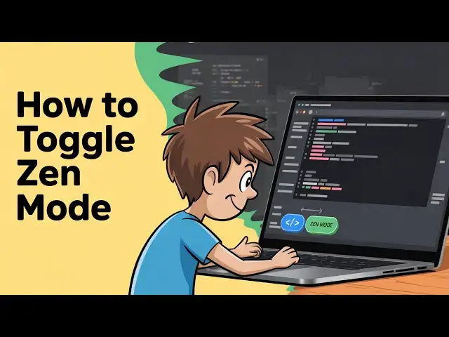 'Video thumbnail for How to Toggle Zen Mode in VSCode IDE to Show & Hide it'