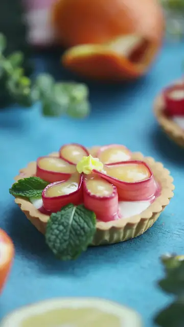 'Video thumbnail for Recipes, Videos, Food & Travel Shows, Rhubarb Tarts'