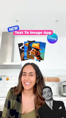 'Video thumbnail for What happened when I asked Canva to PAINT a Dog with a Cowboy Hat, Dali style...😁'