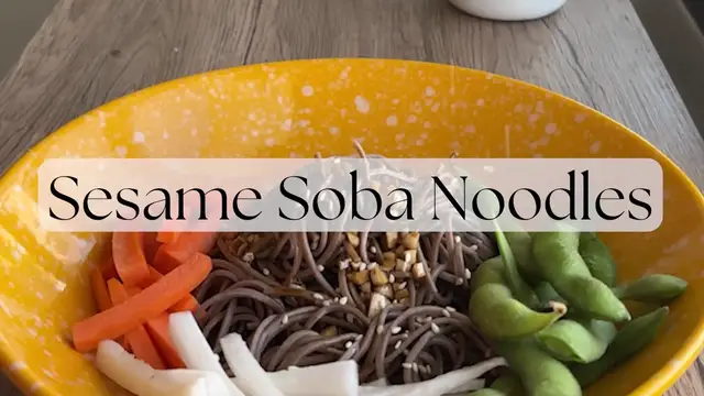 'Video thumbnail for Sesame Soba Noodles'