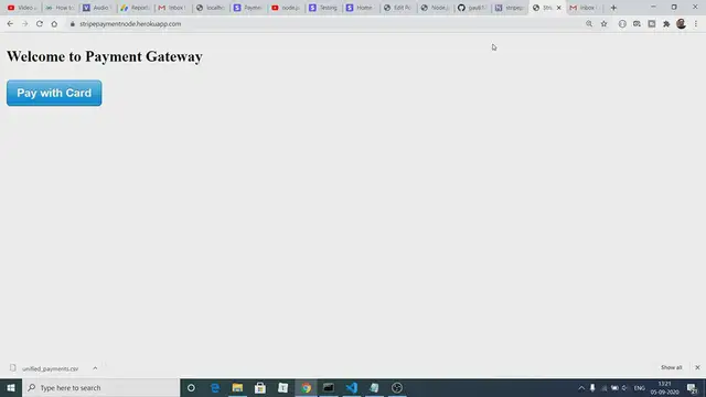'Video thumbnail for Node.js Express Stripe API Payment Gateway Integration to Setup Online Payments Full Tutorial 2021-22'