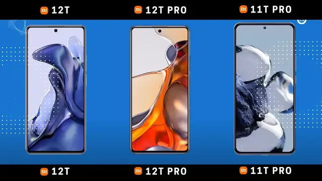 'Video thumbnail for Xiaomi 12T vs Xiaomi 12T Pro vs Xiaomi 11T Pro 🏆Compare'
