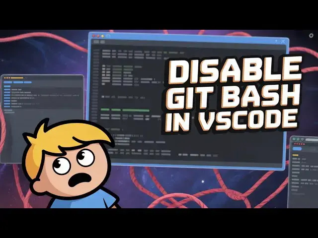 'Video thumbnail for How to Disable Git Bash in VSCode'