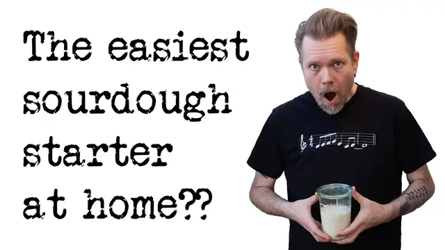 'Video thumbnail for SOURDOUGH STARTER from scratch - RECIPE for success!'