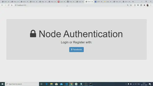 'Video thumbnail for Node.js Passport Facebook Login Authentication Using Express and MongoDB Full Project'
