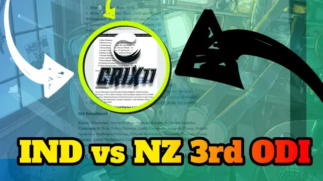 'Video thumbnail for IND vs NZ Dream11 Team 3rd ODI | India Vs New Zealand Prediction - IND vs NZ Dream11 Prediction'