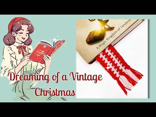 'Video thumbnail for Festive Peppermint Striped Crochet Bookmark Tutorial'