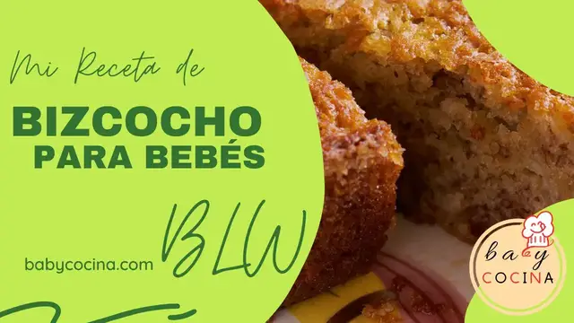 'Video thumbnail for Bizcocho para BEBÉS 👶 BLW ¡Sin AZÚCAR! Desde 6 meses'