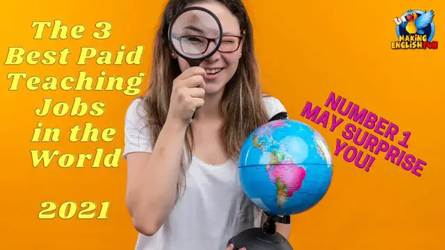 'Video thumbnail for The 3 Best Paid English Teaching Jobs in  2021 #Shorts'
