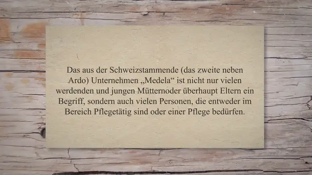 'Video thumbnail for Medela Vorstellung – nicht nur Milchpumpen'