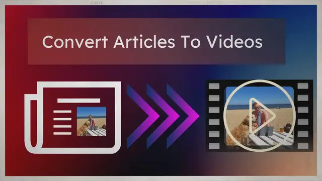 'Video thumbnail for كيفية تحويل مقال إلى مقطع فيديو مجانًا عبر الإنترنت؟'